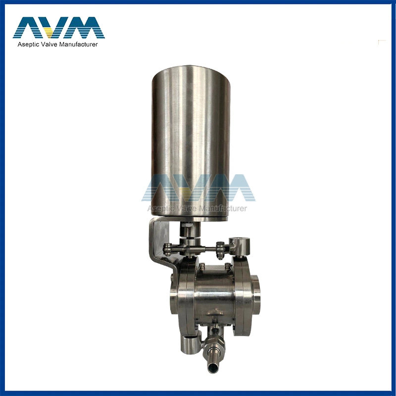 Ss316lstainless Steel Sanitary as-I Double Seat Mix-Proof Valve
