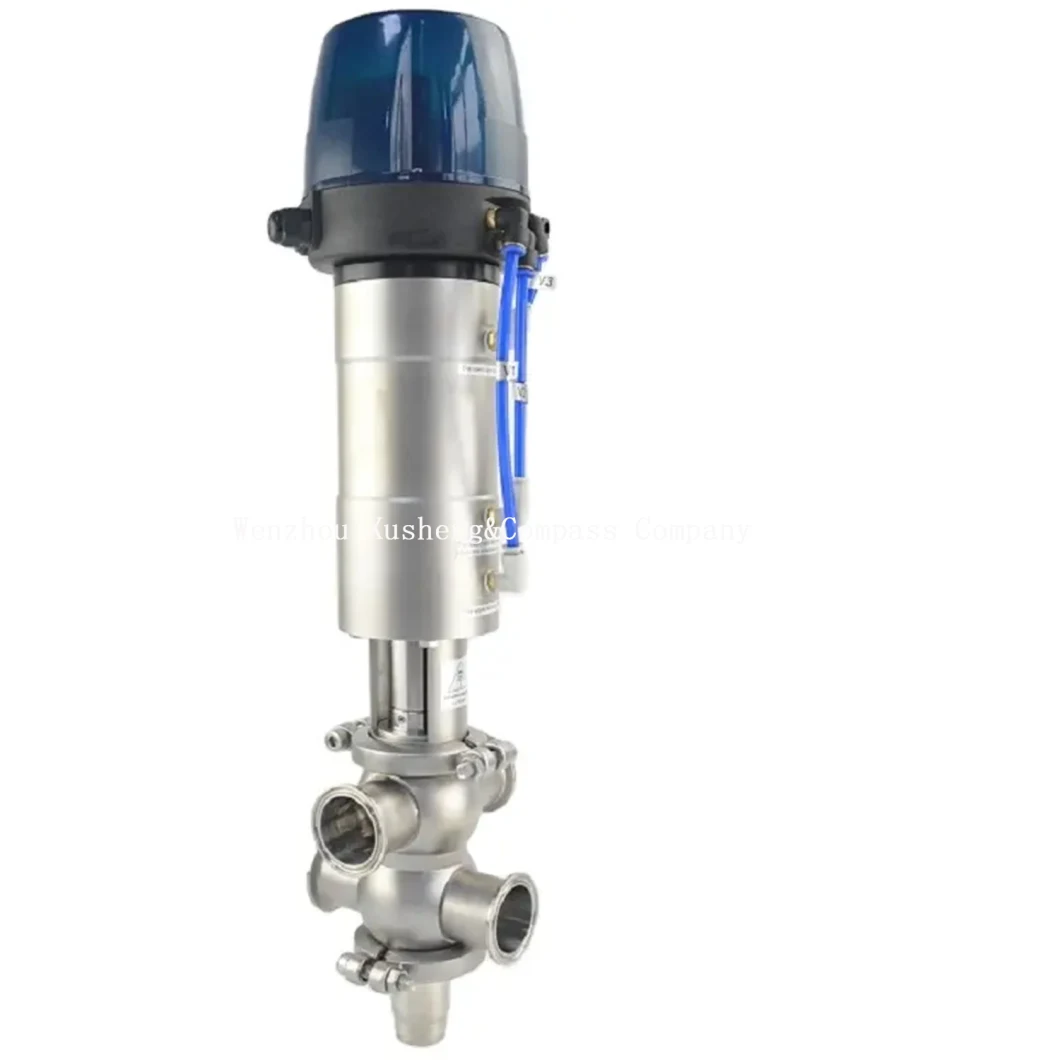 Food Grade Sanitary Stainless Steel SS304 Mix-Proof Valve Hygienic Anti-Mix Valve